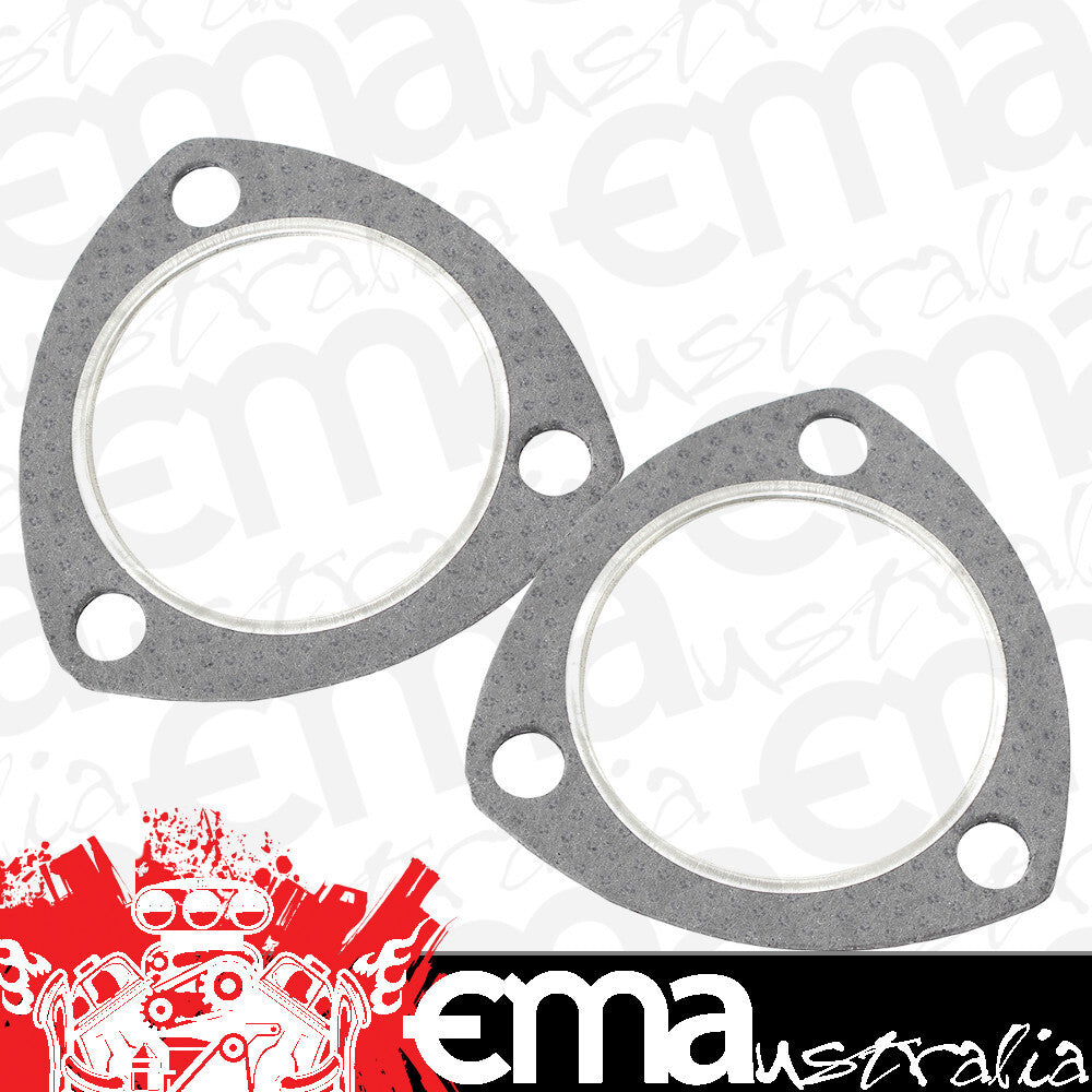 Aeroflow AF9554-2500 2.5" 3 Bolt Gasket Set (Pair) Gaskets Use with AF9551-0011