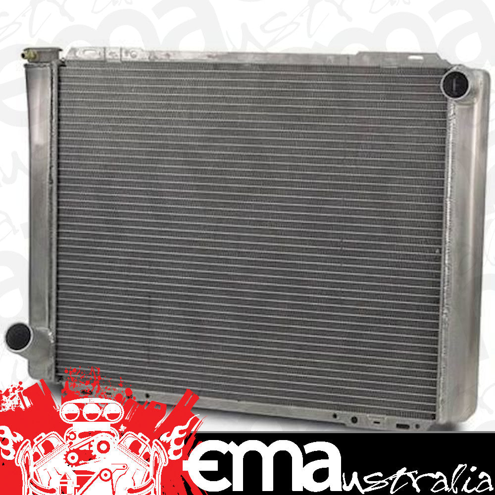 AFCO UNIVERSAL CROSS FLOW RADIATOR Ford STYLE 26" X 19" RH IN/LH OUT AFC80103FN