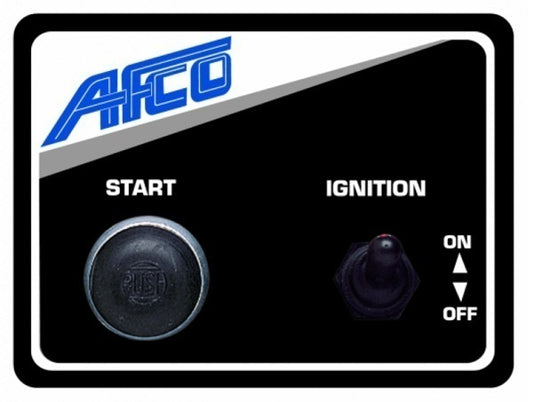 AFCO AFC85010B Switch Panel Ignition Switch/Starter Button 3''x4''