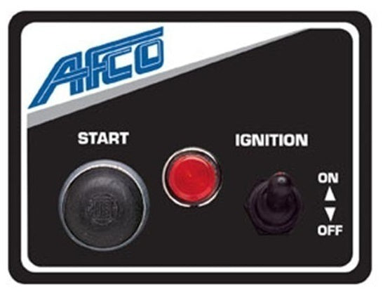 AFCO AFC85011B Switch Panel Ignition Switch/Starter Button w/ Light 3''x4''