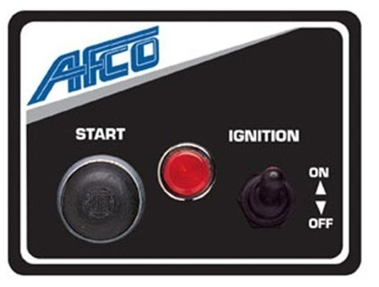 AFCO AFC85011B Switch Panel Ignition Switch/Starter Button w/ Light 3''x4''