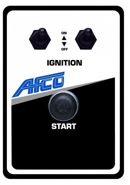 AFCO AFC85032B Switch Panel Ignition Switch/Accessory Switch/Starter Button 4-1/8''x5-7/8''