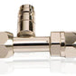 AEROFLOW A/C STRAIGHT FITTING -6AN WITH CHARGE PORT AFFCE-06-B