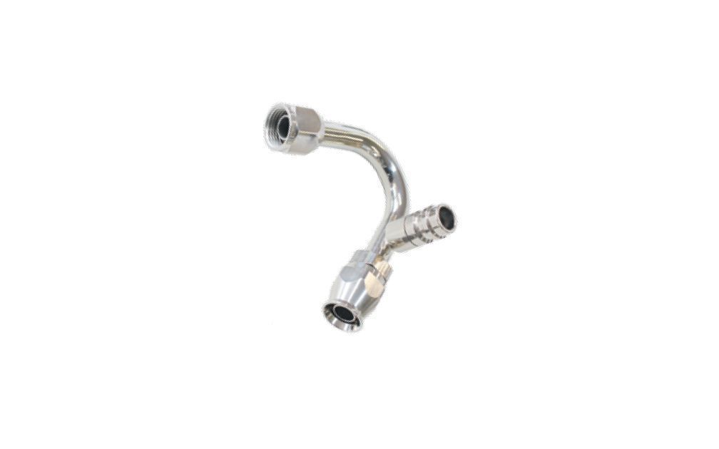 Aeroflow AFFCE-06135B -6 A/C W/Charge Port 135 Deg Stainless
