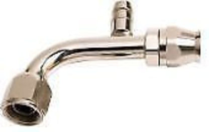 Aeroflow AFFCE-0690B -6 Airconditioning Fitting with Charge Port 90 Degree