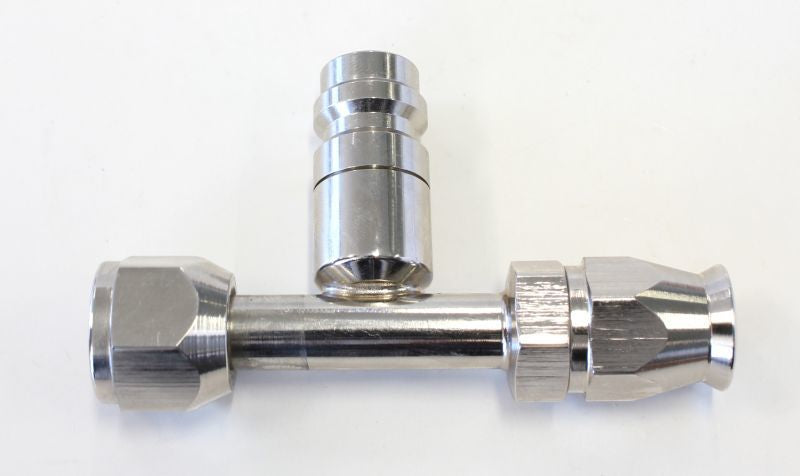 Aeroflow AFFCE-06B -6 Airconditioning Fitting with Charge Port Straight