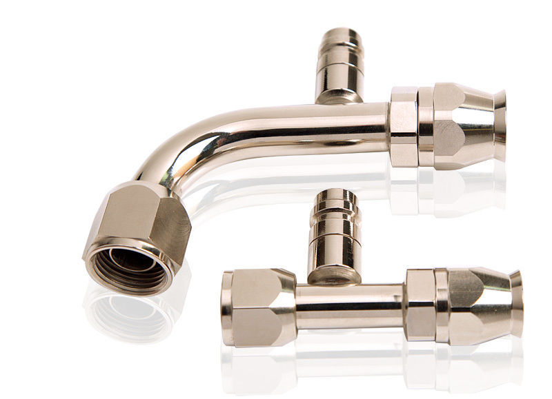 Aeroflow AFFCE-08B -8 Airconditioning Fitting with Charge Port Straight