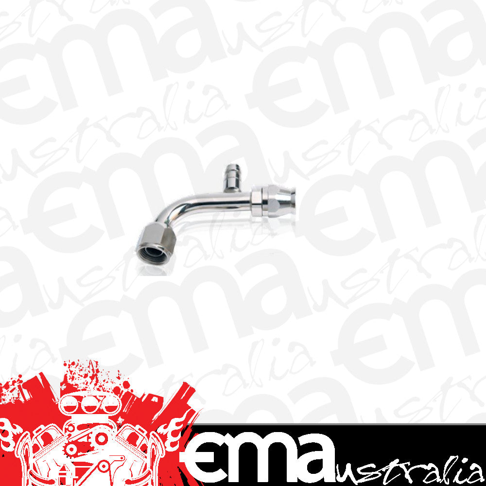Aeroflow AFFCE-1045B -10 A/C W/Charge Port 45 Deg Stainless