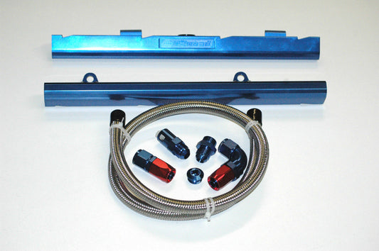 Holden Commodore VT VX VY VZLS1 5.7L V8 Finish; Blue Anodised VZ LS1 AEROFLOW BILLET ALLOY FUEL RAIL KIT Aeroflow Performance Products AFLS1KIT