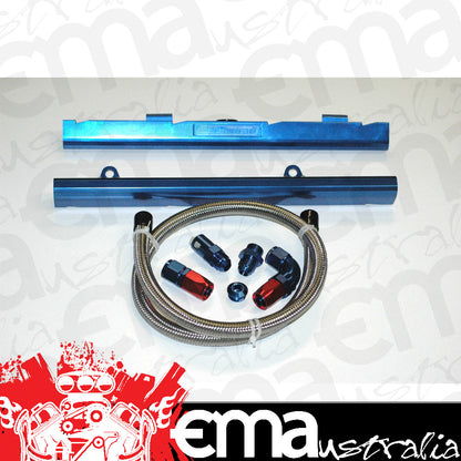 Holden Commodore VT VX VY VZLS1 5.7L V8 Finish; Blue Anodised VZ LS1 AEROFLOW BILLET ALLOY FUEL RAIL KIT Aeroflow Performance Products AFLS1KIT