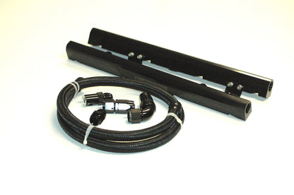HOLDEN VT - VZ LS1 5.7L V8 AEROFLOW BILLET ALLOY FUEL RAIL KIT BLACK AFLS1KITBLK