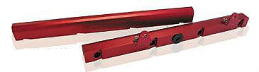 AEROFLOW HOLDEN VT - VZ LS1 5.7L V8 BILLET ALLOY FUEL RAIL KIT RED AFLS1KITR