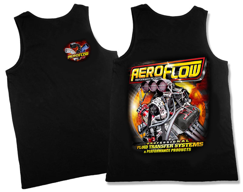 Aeroflow 'Nitro Hemi' Black Singlet (Small) (AFNITRO2SING-S)