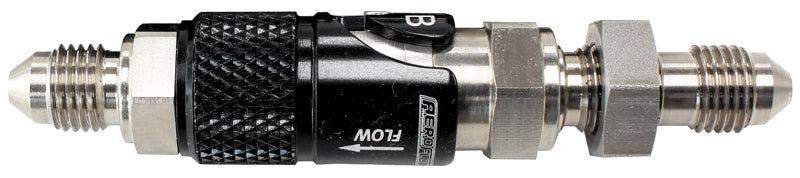 Aeroflow AFQR103-03BH Quick Relase -3 Epdm Seal Black/Silver Alloy Bulk Head