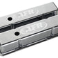 Air Flow Research AFR6704 Polished Aluminium Valve Covers Chev SB Tall Logo