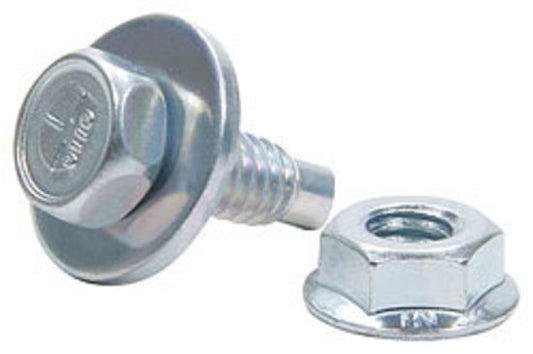 Allstar Performance ALL18656-50 Body Bolt Kit w/ Clips 50pk Silver