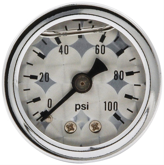 Allstar Performance ALL80226 1.5in Gauge 0-100 PSI Turned Face Liq Filled