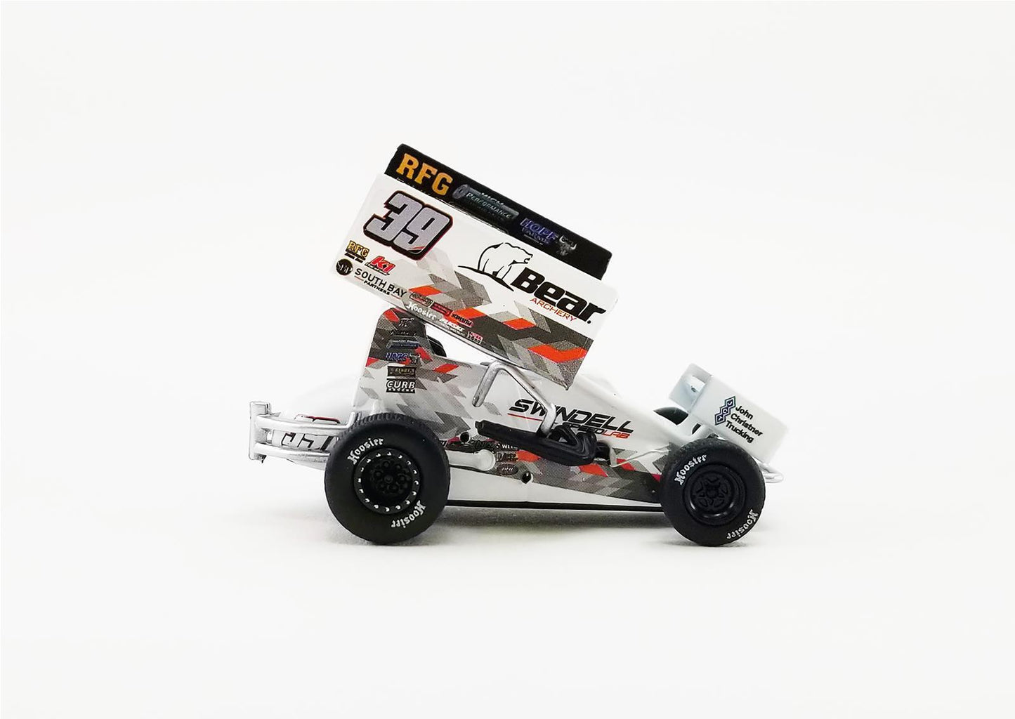 Acme Trading Company AMM-A6401007 1:64 Scale 2021 Kevin Swindell #39 Bear Archery/Swindell Speedlab Sprint Car Diecast Model