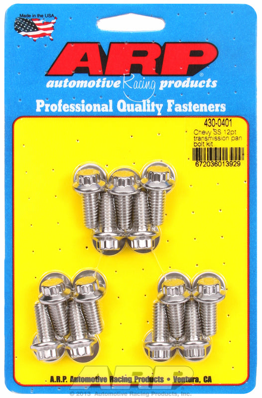 Transmission Bolt Kit, 12 PT S/S (suit GM TH350 & TH400) (AR430-0401)