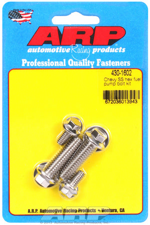Fuel Pump Bolt Kit, Hex Head S/S (suit SB/BB Chev) (AR430-1602)