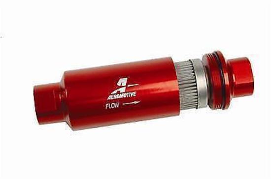 Aeromotive 100 Micron, ORB-10 Red Fuel Filter 12304