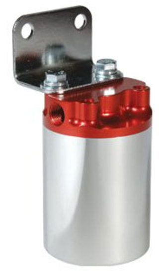 Aeromotive 10 Micron, Red/Polished Canister Fuel Filter 12308