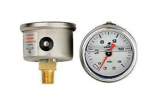 Aeromotive 0-15 psi Fuel Pressure Gauge 15632