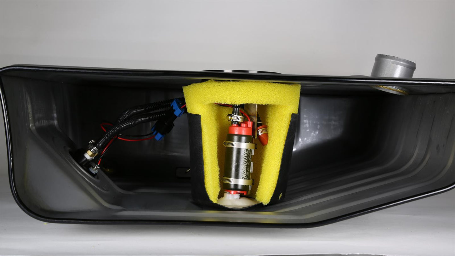 Aeromotive ARO18147 Ford Mustang Gen II Stealth Fuel Tank 200 lph Pump Steel Silver Painted 20 Gallons