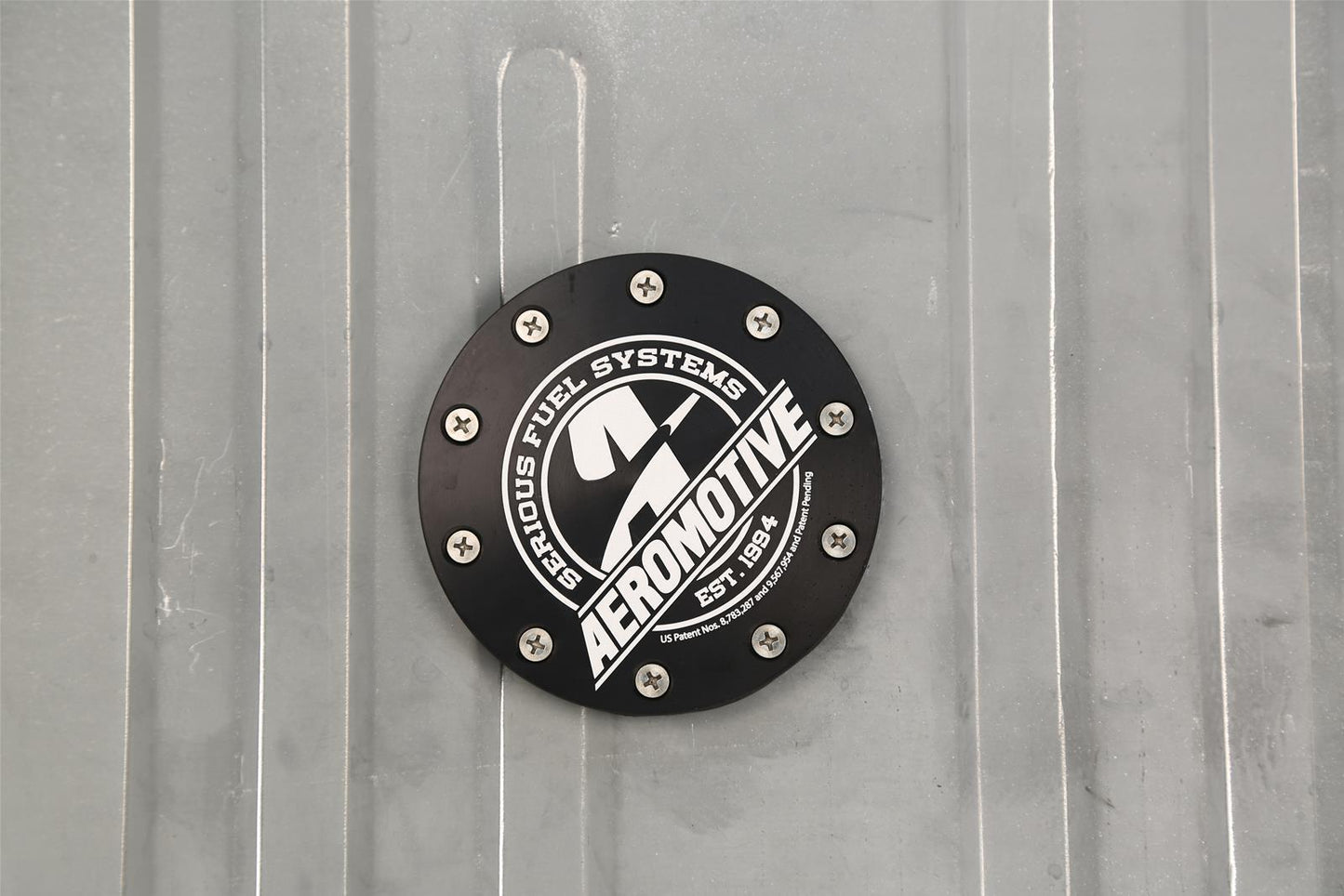 Aeromotive ARO18147 Ford Mustang Gen II Stealth Fuel Tank 200 lph Pump Steel Silver Painted 20 Gallons