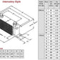 Serck ARO9352 Intercalary Style Oil Cooler 16 Row 235mm 5/8" BSP In/Outlets