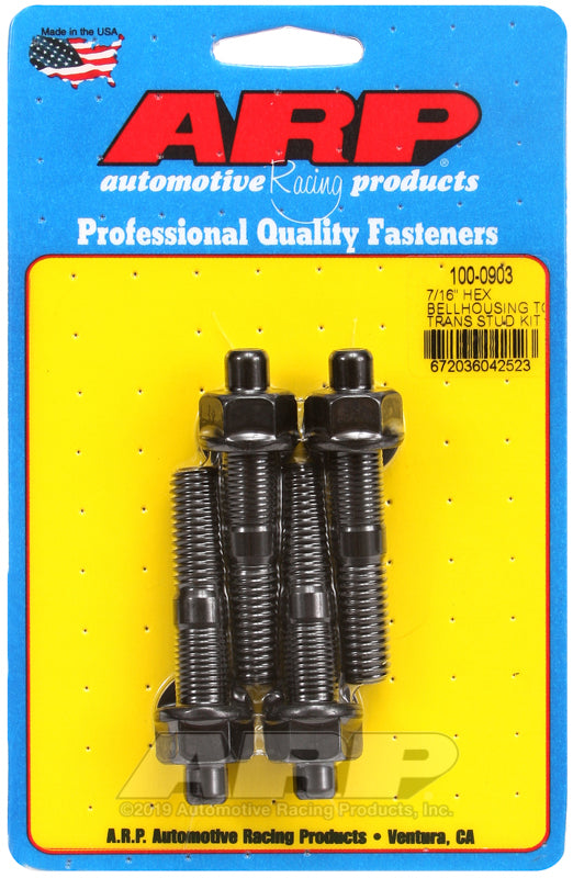 ARP Fasteners ARP100-0903 100-0903 7/16" Dia Hex Bellhousing to Trans Stud Kit