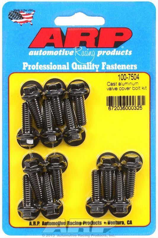 Universal 100-7504 Cast Aluminum Hex Valve Cover Bolt Kit ARP Fasteners ARP100-7504