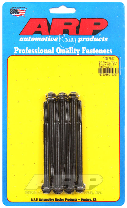 ARP 100-7517 Merlin Block Brodix Head BB Hex Valve Cover Bolt Kit