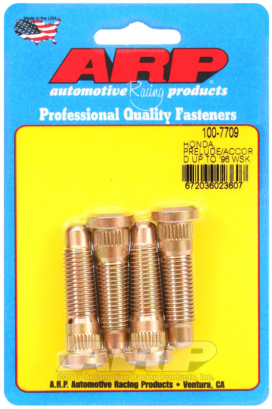 ARP 100-7709 Honda '96 & Earlier M12 X 1.85" Wheel Stud Kit