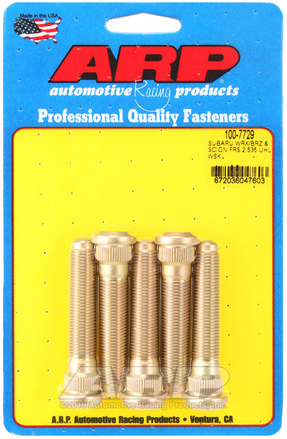 Toyota BRZ & Subaru WRX.Wheel Stud Style:Press-in 100-7729 Wrx/Brx Scion Frs 2.535 Uhlwheel Kit ARP Fasteners ARP100-7729