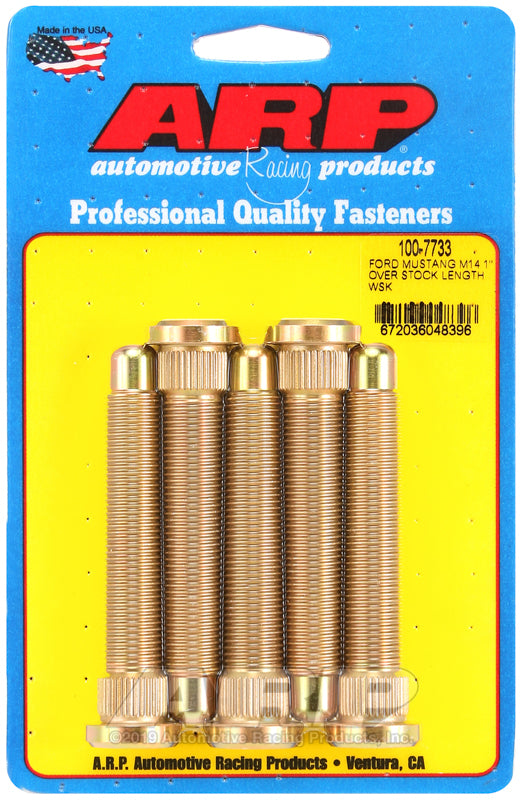 ARP 100-7733 Ford Mustang 2015 M14 1" Over Stock Length Wheel Stud Kit