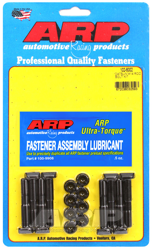 Suits Nissan / Datsun A Series A12, A12A, A13, A14, A15 102-6002 A12-A12A-A13-A14-A15 Rod Bolt Kit ARP Fasteners ARP102-6002