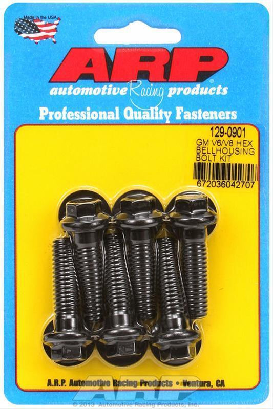 Chevy small block Gen I 262-400 C.I.D 129-0901 GM V6/V8 Hex Bellhousing Bolt Kit ARP Fasteners ARP129-0901