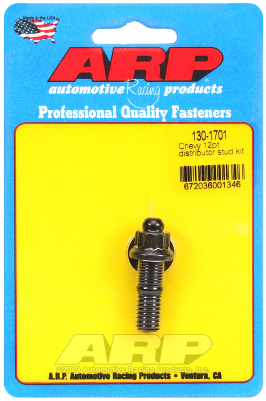 Chev Small Block Gen I 262-400, Chev Big Block Mark IV 396-454 & Gen V/VI 454 Fastener Style: Stud 130-1701 Chevy 12PT Distributor Kit ARP Fasteners ARP130-1701