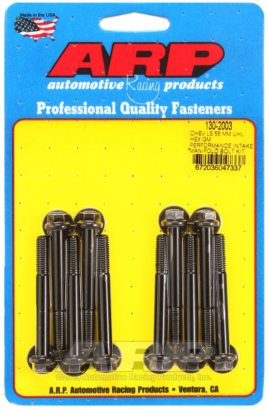 ARP Fasteners ARP130-2003 130-2003 Chevy LS 55mm UHL Hex GM Performance Intake Manifold Bolt Kit