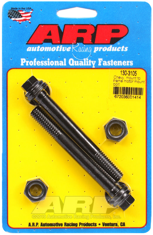 Chev V6 & V8 130-3105 Chevy Mount to Frame Motor Mount Bolt Kit ARP Fasteners ARP130-3105