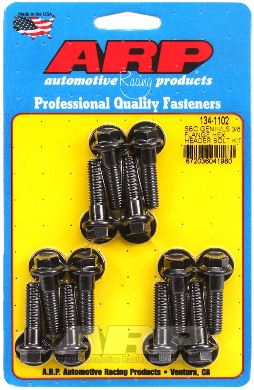 ARP 134-1102 SB Chevy/Gen 3 LS 3/8 Flange Hex Header Bolt Kit