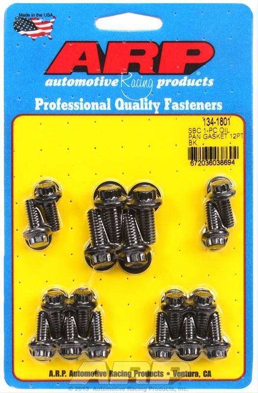 ARP 134-1801 SB Chevy 1-Pc Oil Pan Gasket 12PT Bolt Kit