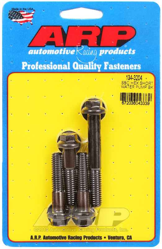 ARP 134-3204 SB Chevy Hex Short Water Pump Bolt Kit