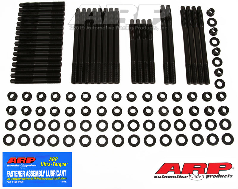 ARP 134-4307 SB Chevy w/ Brdx Rdck Alm Blck 12/18Ç÷ Wt/Clone Brdx Hd 3/8 Ctr Blt Holes Hsk