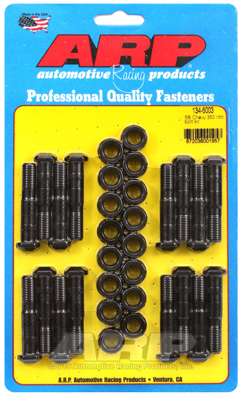 Chev Small Block Gen I 305, 307, 350, V8 1967-'94 134-6003 SB Chevy 305-307-350-409 Rod Bolt Kit ARP Fasteners ARP134-6003