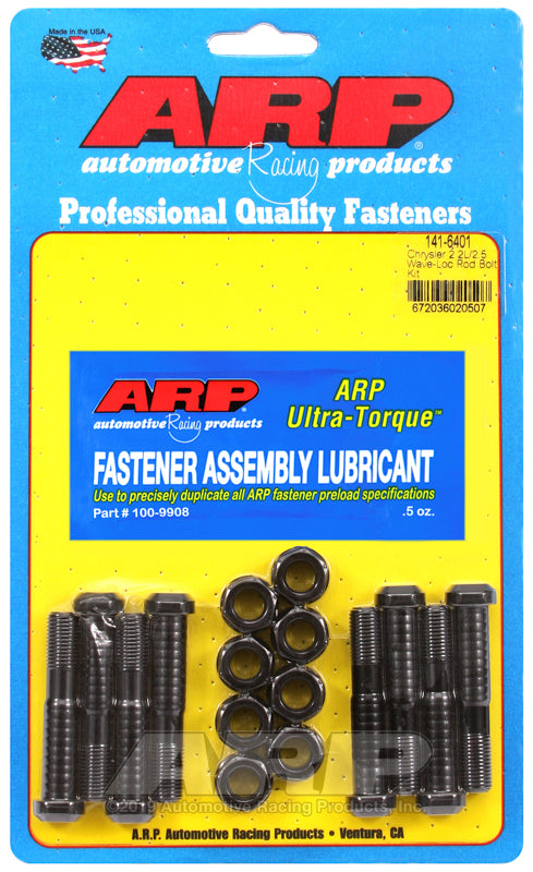 ARP 141-6401 Chrysler 2.2L & 2.5L Wave-Loc Rod Bolt Kit