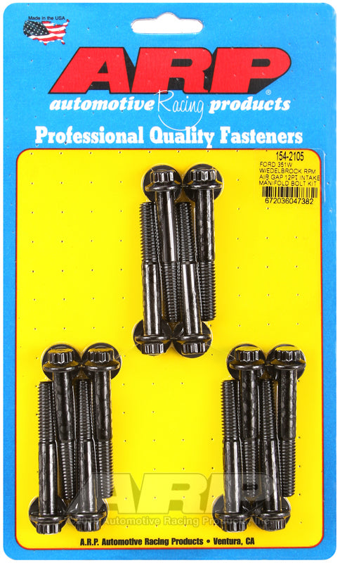 ARP 154-2105 Ford 351W w/ Edelbrock RPM Air Gap 12PT Intake Manifold Bolt Kit
