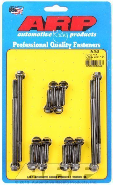 ARP 154-7503 SB Ford Pn# M-6582-Z351 Hex Valve Cover Bolt Kit