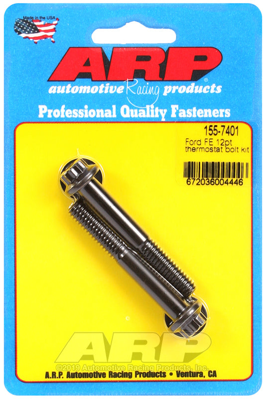 ARP 155-7401 Ford Fe 12PT Thermostat Bolt Kit